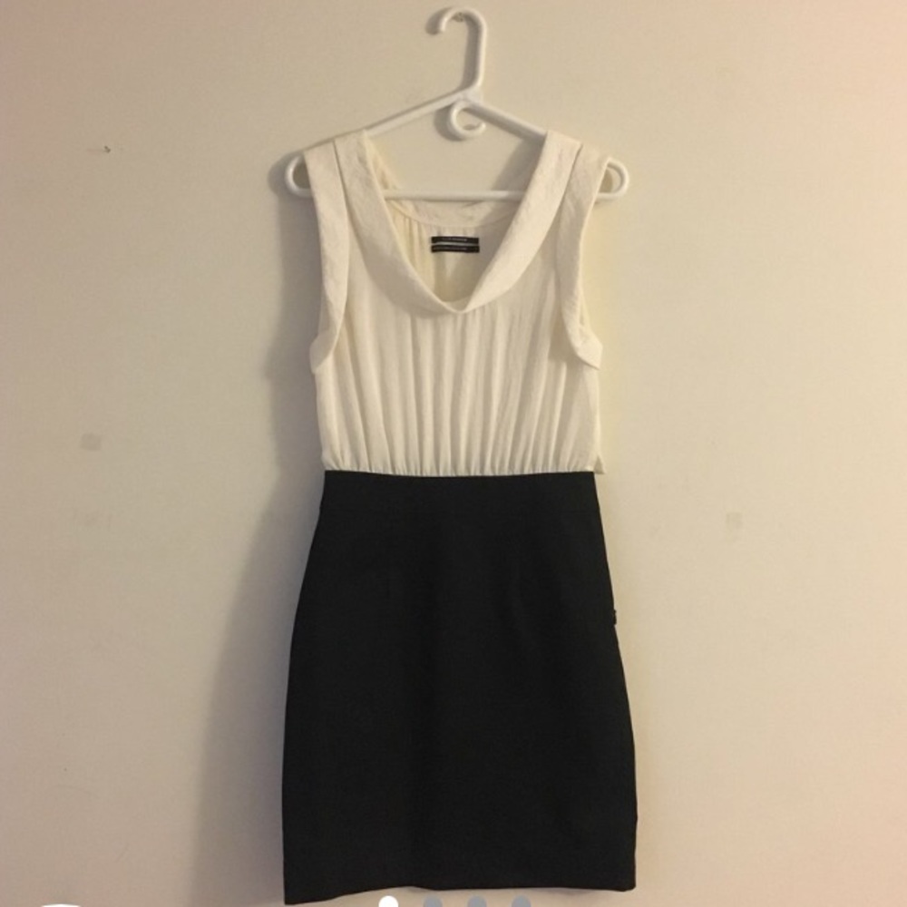 Club Monaco black and white dress